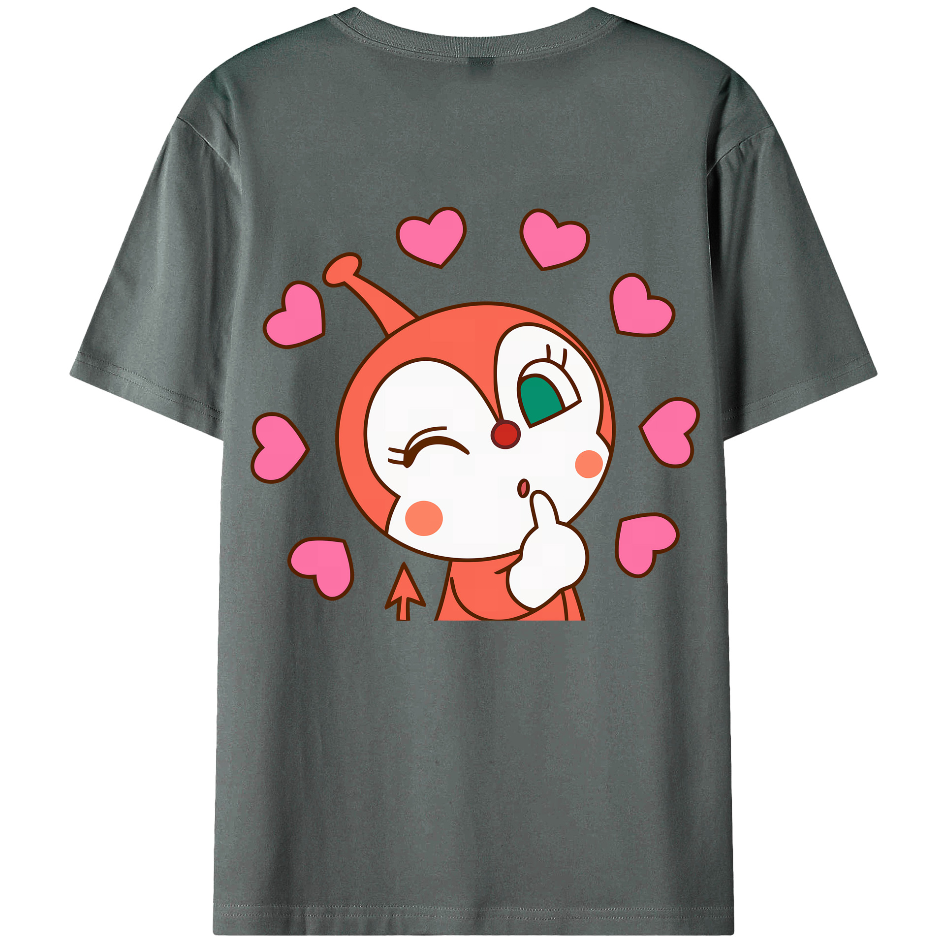 （画像用） アンパンマン Anpanman 綿100％ メンズ半袖Tシャツ（バックプリント） 通気性